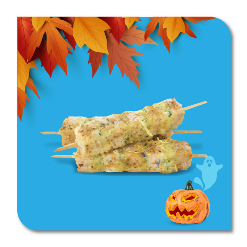 Spiedoni di scorfano e zucchine - al pz